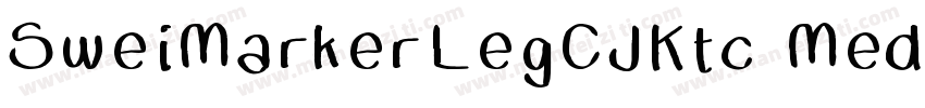 SweiMarkerLegCJKtc Medium字体转换